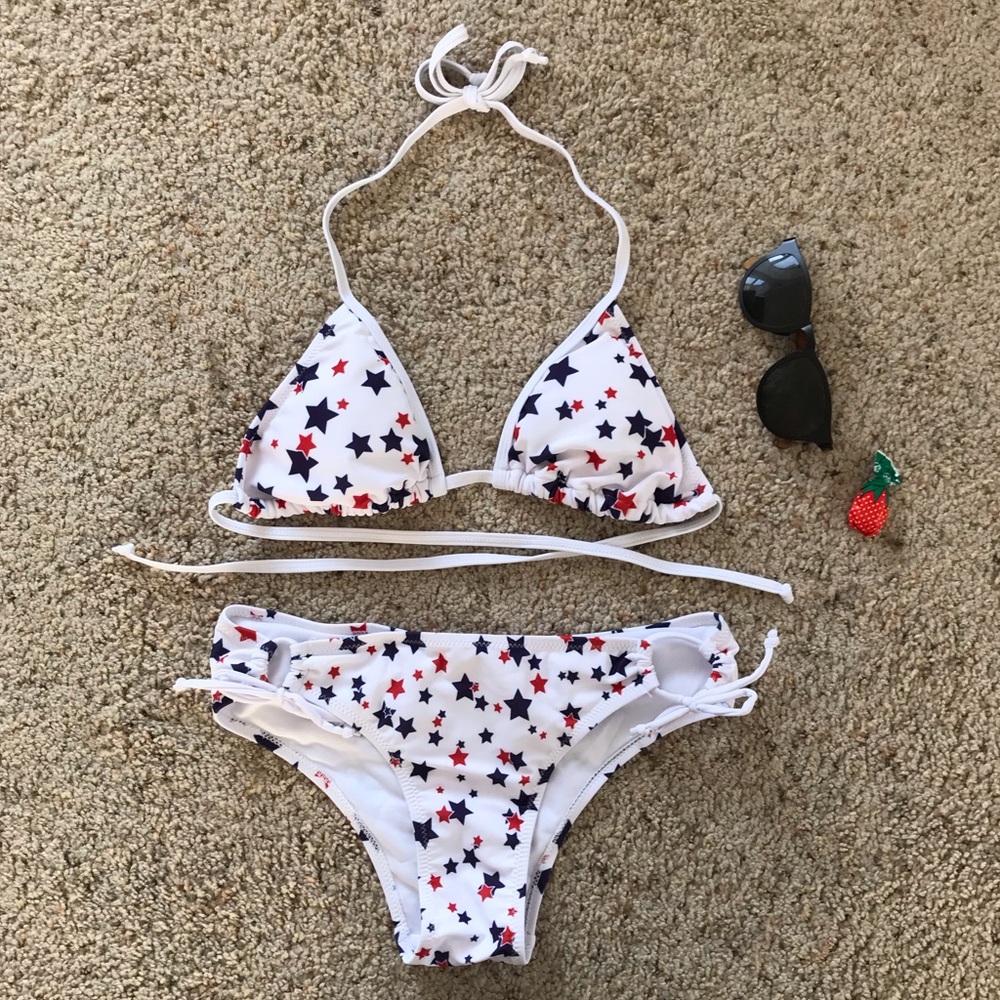 Red White & Blue Stars Bikini Set